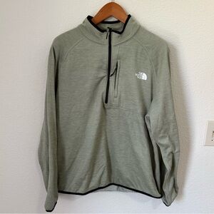 The North Face Black and Light Green Zip-Up Pullover Men’s Size XL